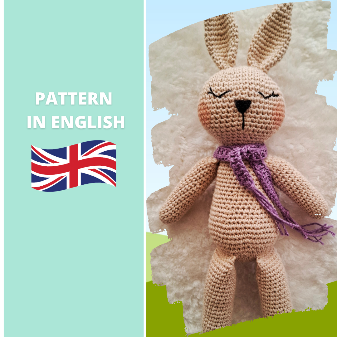Padrão Amigurumi – Coelhinho Sleepy (PDF + Fotos + Vídeos Passo a Passo)