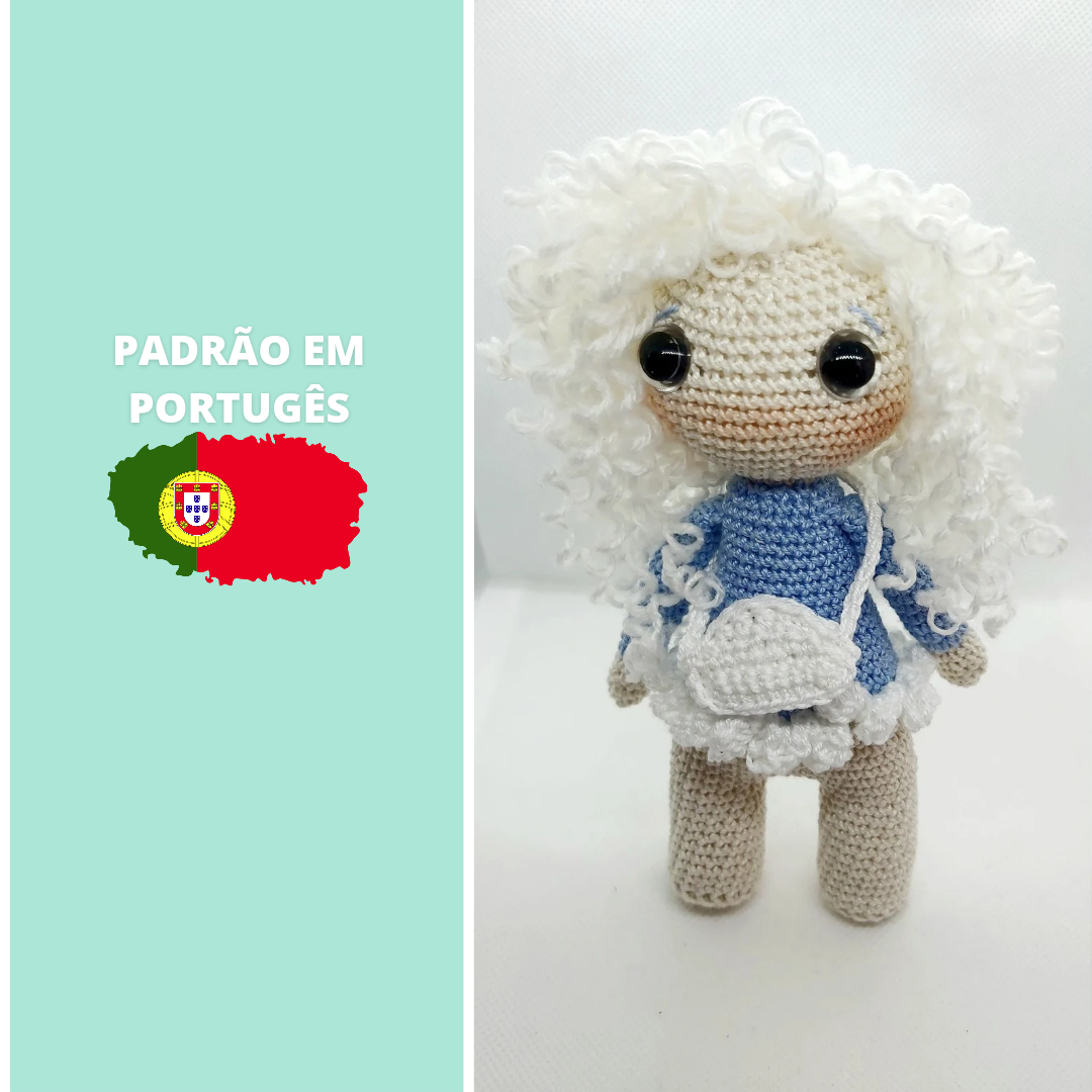 Padrões Amigurumi Elementos da Natureza – Bonecas Vento | Coleção Sustentável Bilíngue (PT/EN)