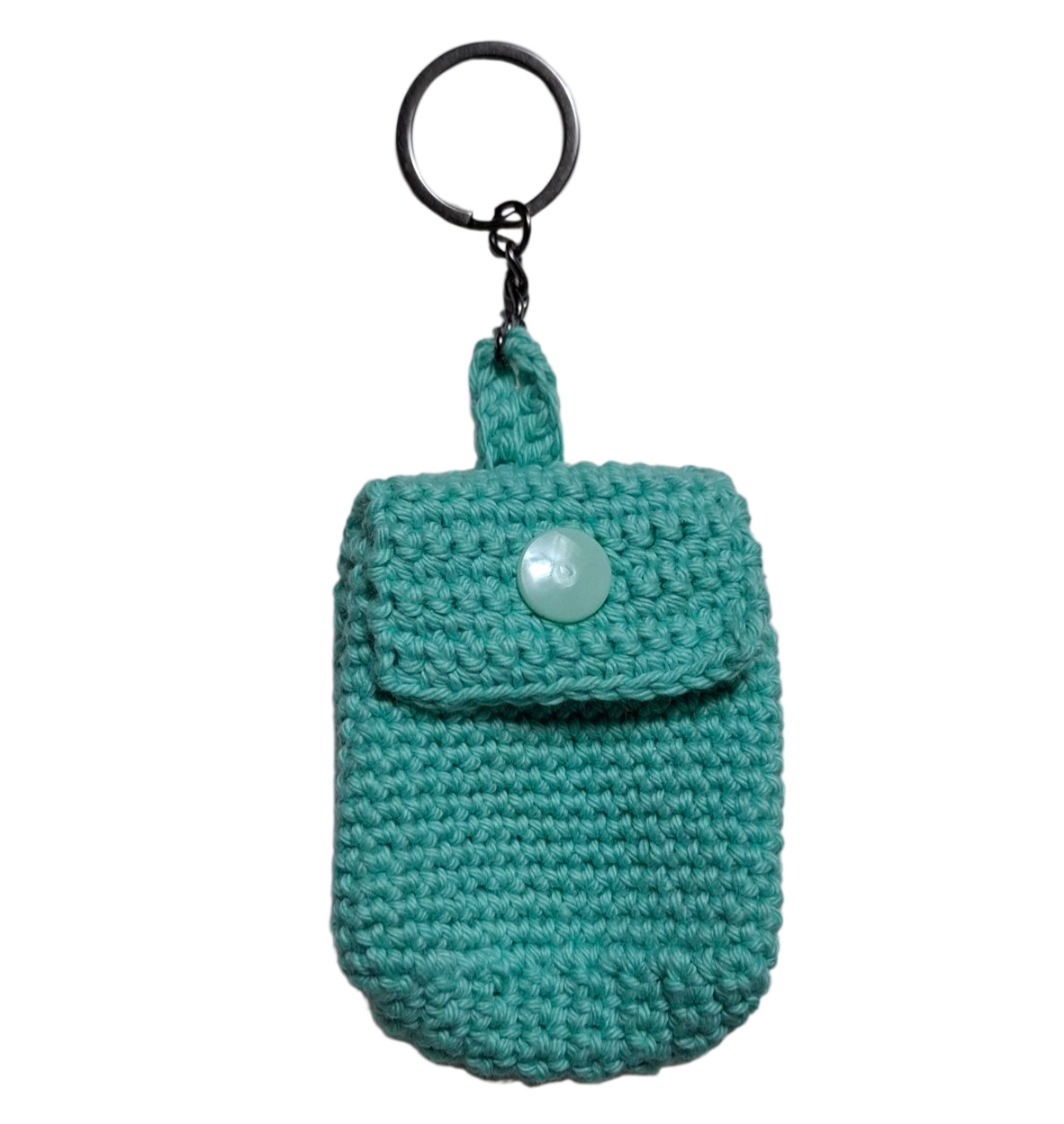 Porta-chaves amigurumi bolsinha em crochet feito à mão - disponível em várias cores