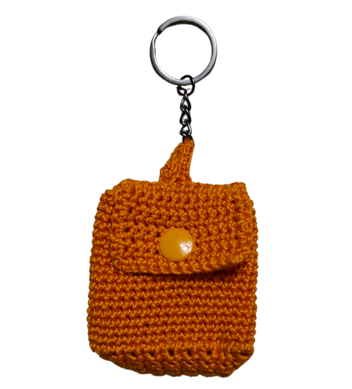 Porta-chaves amigurumi bolsinha em crochet feito à mão - disponível em várias cores