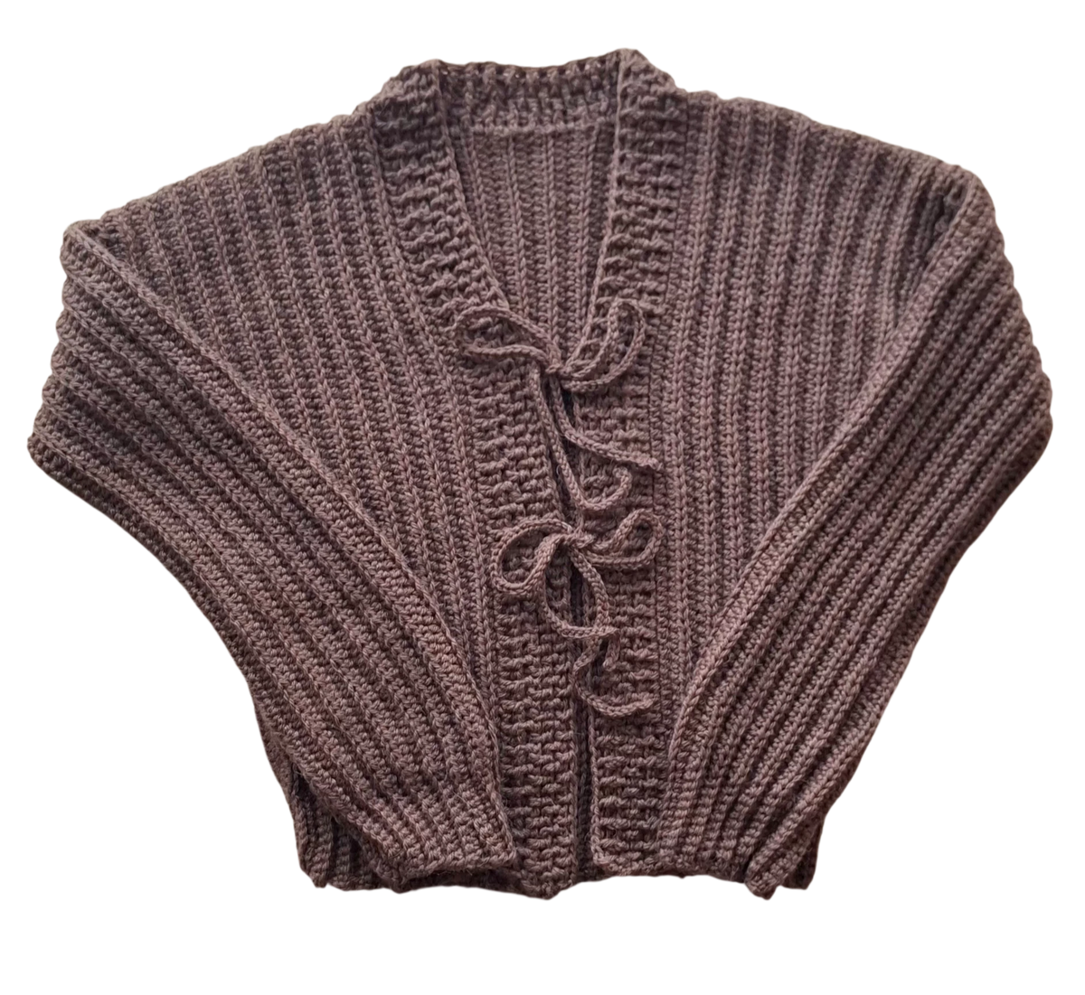 Padrão de crochet PDF Cardigan Cozy Winter - casaco trabalhado na horizontal, design confortável e moderno