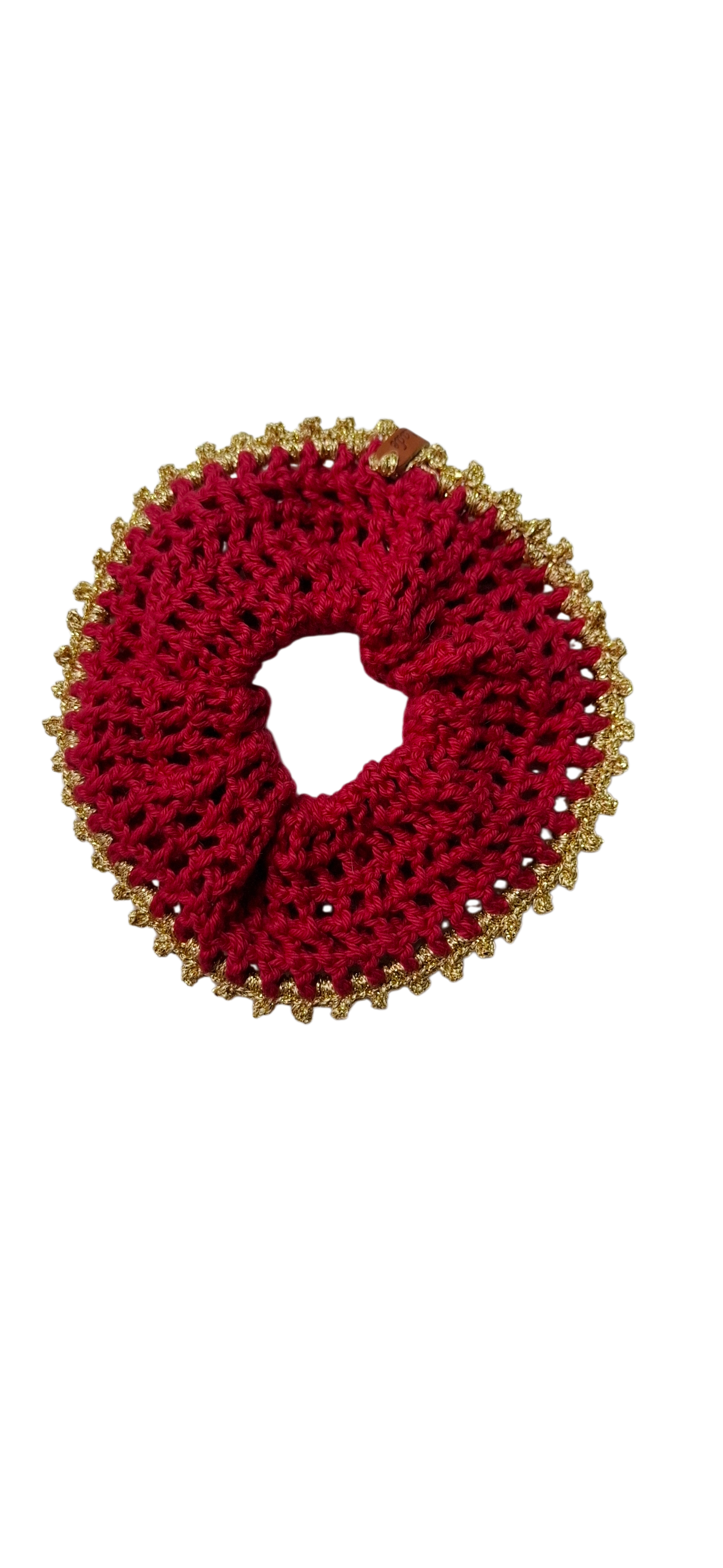 Scrunchies elásticos de cabelo feitos à mão em crochet - múltiplas cores disponíveis