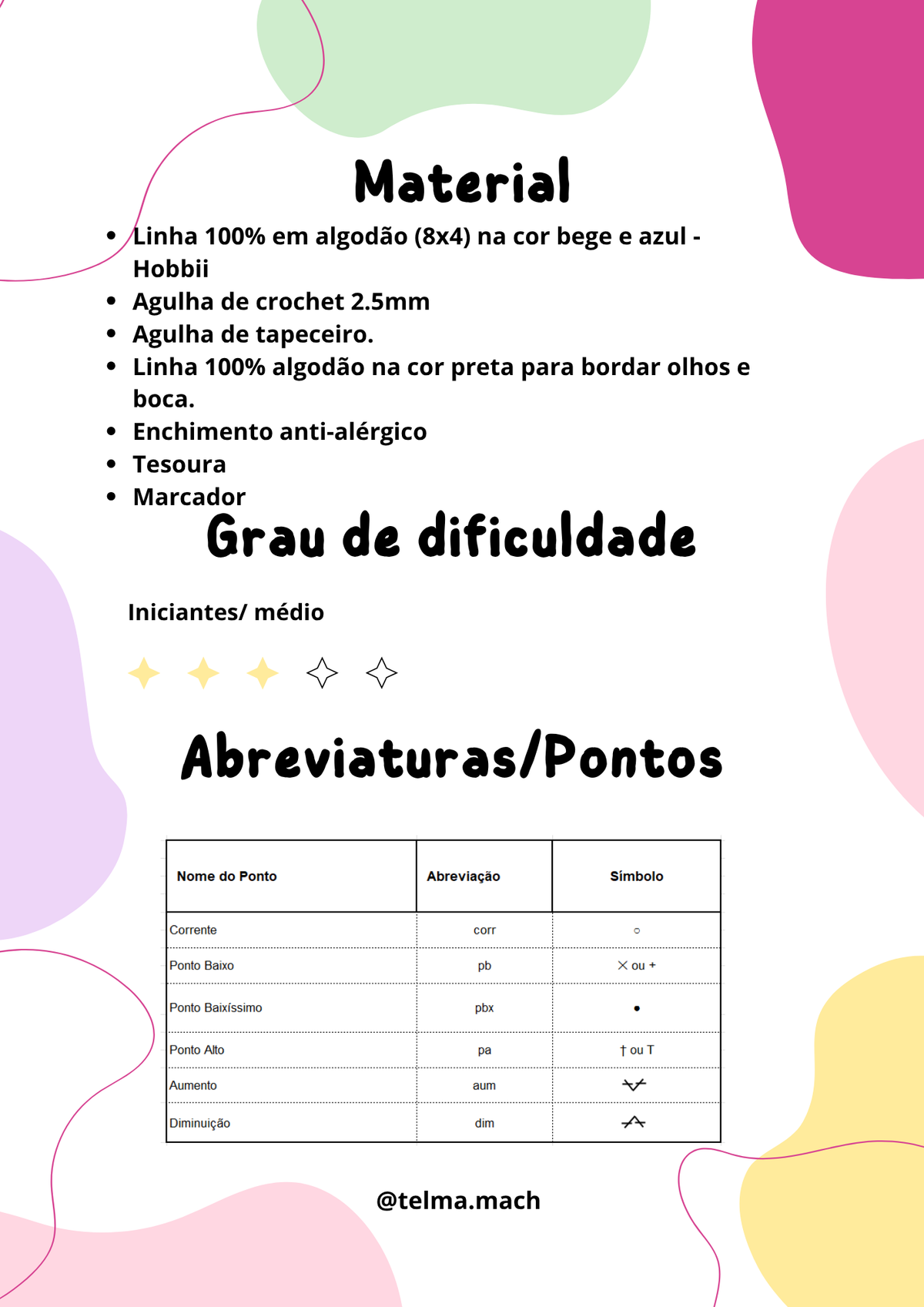 Padrão de crochet PDF Coelhinho Sleepy em amigurumi com fotos e vídeos passo a passo para iniciantes"