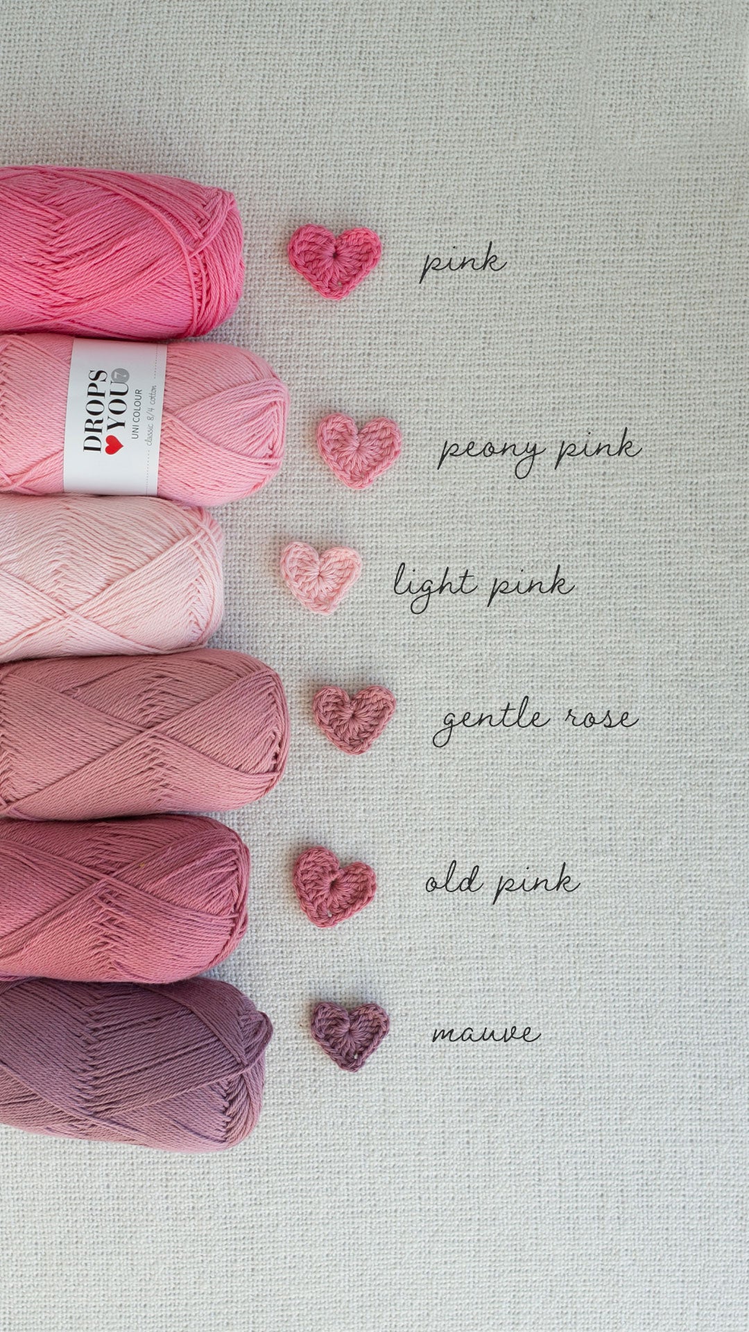 Fio Drops Love You 7 algodão 100% para amigurumi e crochet - novelo 50g ideal para trabalhos detalhados