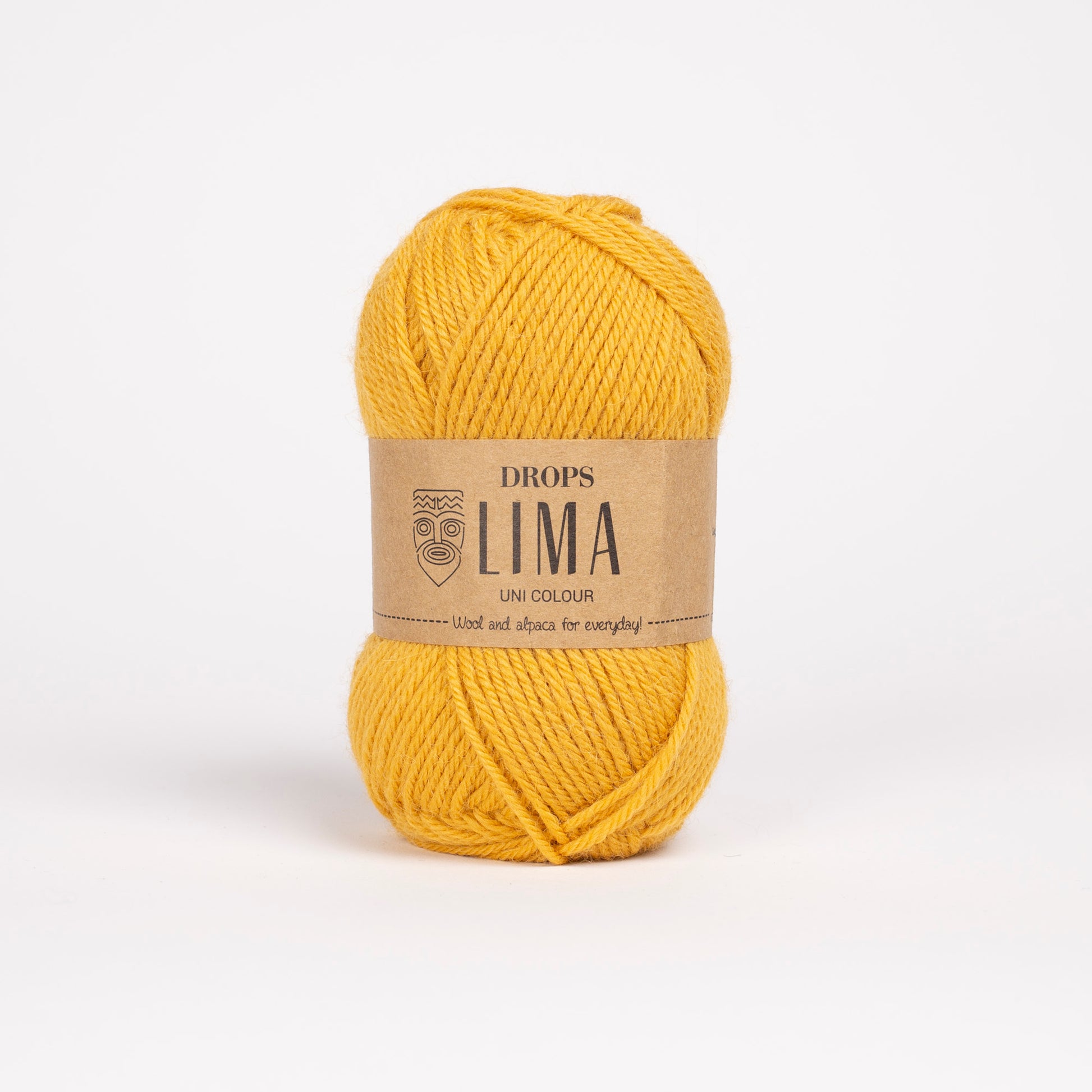 Fio Drops Lima unicolor 50g - 65% lã 35% alpaca em cores sólidas para crochet e tricot