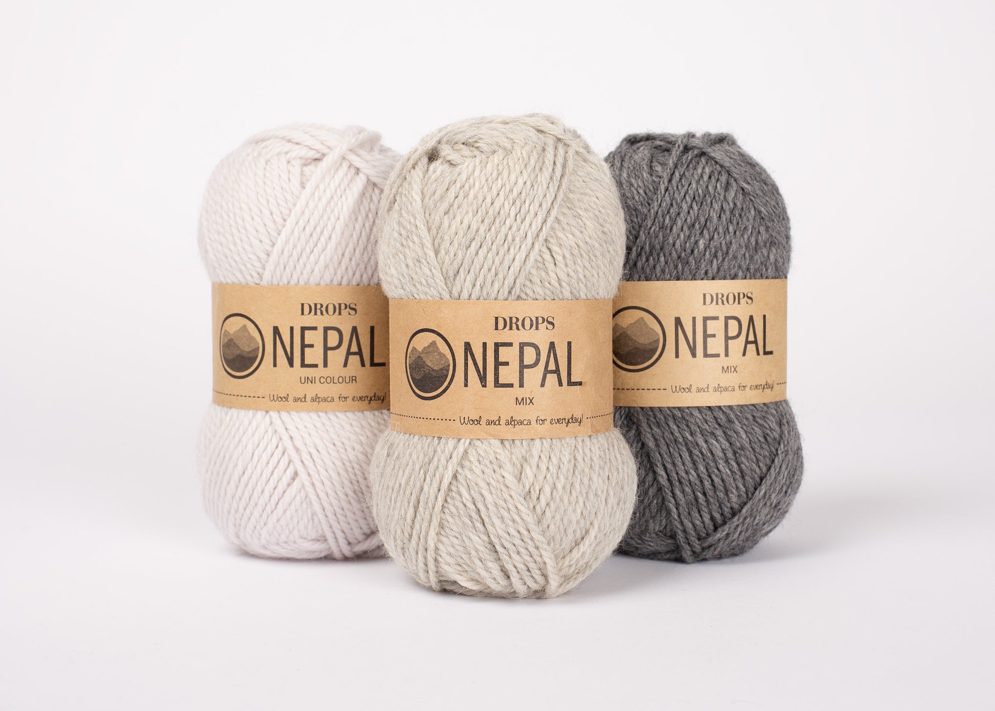 Novelo Drops Nepal Mix 50g - 65% lã 35% alpaca macio e quente para projetos de inverno