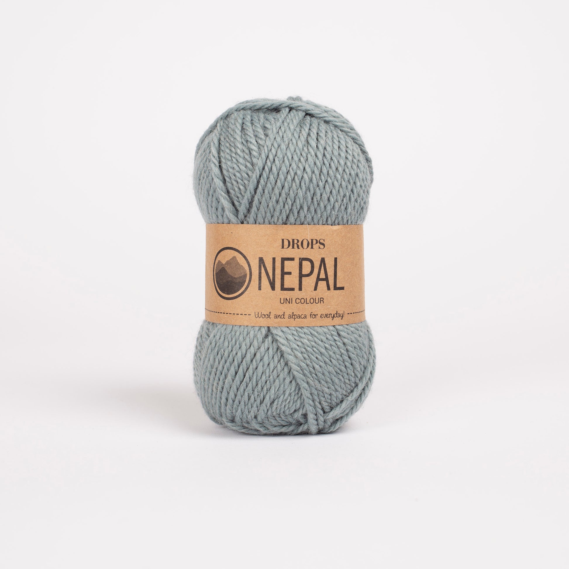 Fio Drops Nepal Unicolor 50g off white - lã e alpaca macio perfeito para crochet e tricot