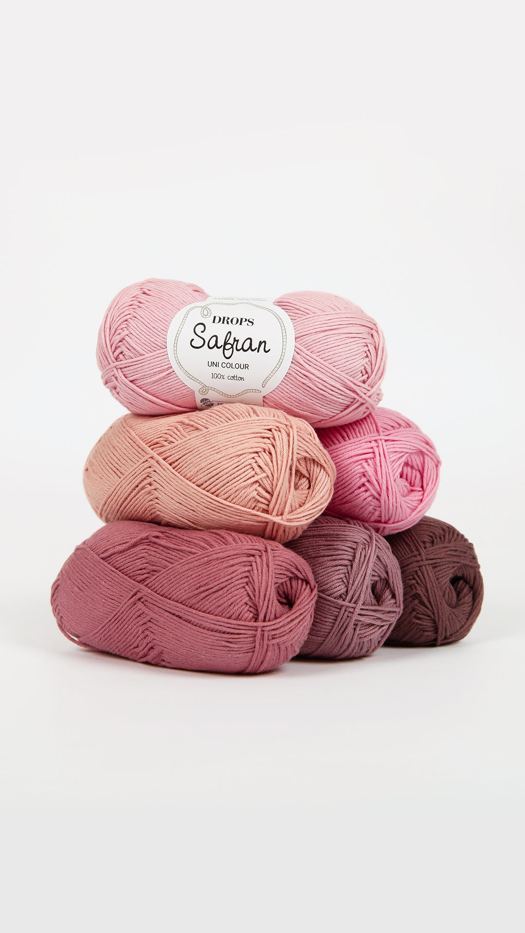 Fio Drops Safran 100% algodão natural - macio, confortável e resistente para crochet e amigurumi