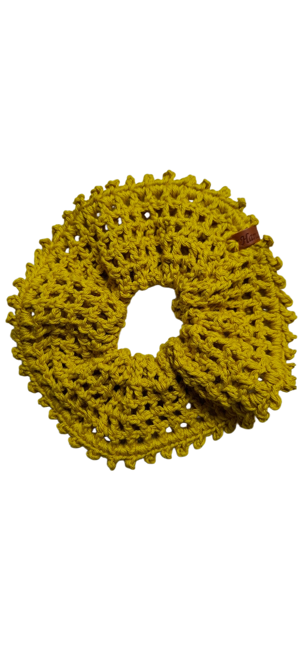 Scrunchies elásticos de cabelo feitos à mão em crochet - múltiplas cores disponíveis