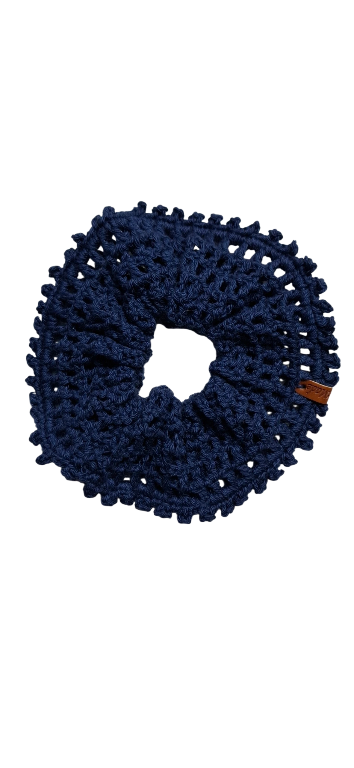 Scrunchies elásticos de cabelo feitos à mão em crochet - múltiplas cores disponíveis